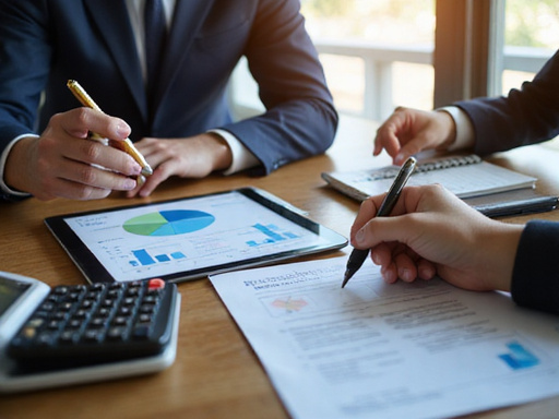 Financial advisor explaining tax strategies